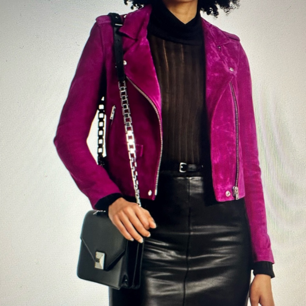 IRO Ashley Suede Moto Jacket